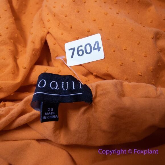 Eloquii swiss dots 100% cotton bubble sleeve dress, plus size 20 - Picture 14 of 16